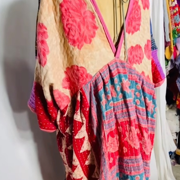 Painted Oyster Upcycled One Of A Kind Dress (One Size) - Picture 2 of 11